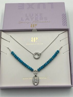 BNWT Bomb Party Luxe Layers Necklace Spring Collection 2024